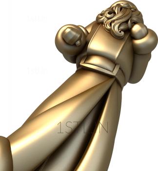 Statuette (STK_0184) 3D model for CNC machine